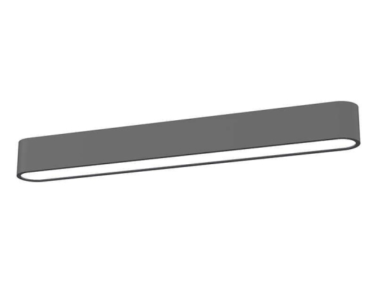 Φωτιστικό Οροφής - Πλαφονιέρα Soft Led 9537 Graphite Nowodvorski Αλουμίνιο, Πλαστικό
