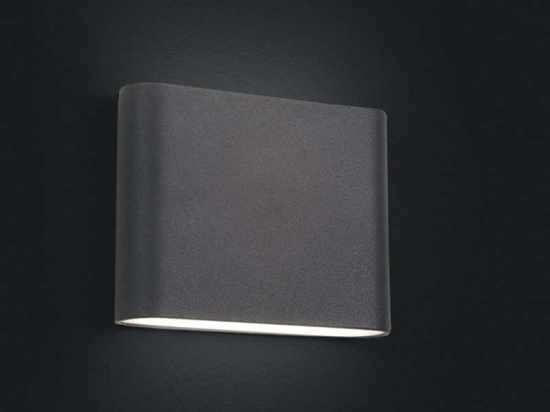 Φωτιστικό Τοίχου Semi Led 6775 Graphite Nowodvorski Αλουμίνιο,Γυαλί
