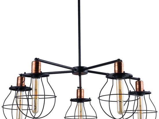 Φωτιστικό Οροφής Manufacture V 9738 Black-Copper Nowodvorski Μέταλλο