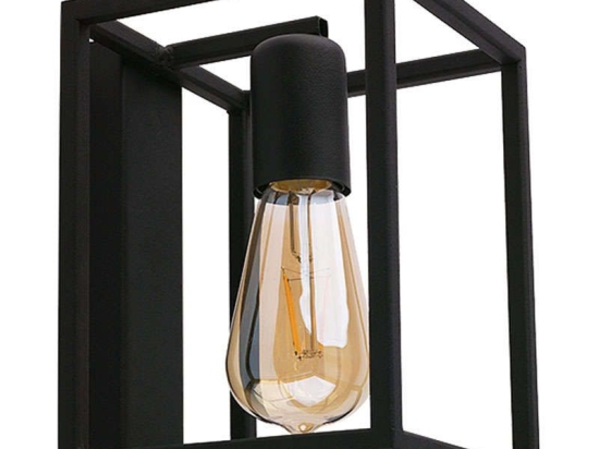 Φωτιστικό Τοίχου Crate I 9046 Black Nowodvorski Μέταλλο