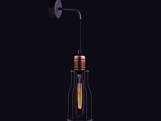 Φωτιστικό Τοίχου Workshop A I 6605 Black-Copper Nowodvorski Μέταλλο