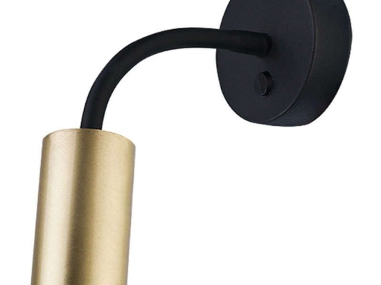 Φωτιστικό Τοίχου Eye Flex S 9067 Brass-Black Nowodvorski Μέταλλο