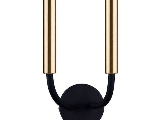 Φωτιστικό Τοίχου Stalactite II 9055 Black-Brass Nowodvorski Μέταλλο