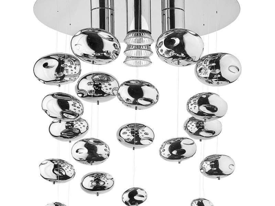Φωτιστικό Οροφής - Πλαφονιέρα Salva E 5428 Chrome Nowodvorski Μέταλλο,Γυαλί