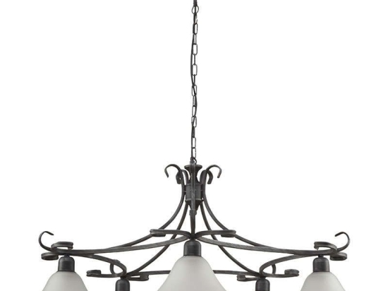 Φωτιστικό Οροφής Flores V 3527 Black-Silver Nowodvorski Μέταλλο,Γυαλί