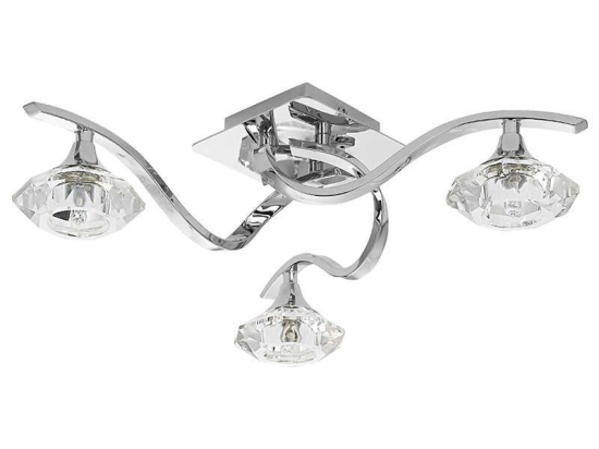 Φωτιστικό Οροφής Tesalli III 4652 Chrome Nowodvorski Μέταλλο,Γυαλί