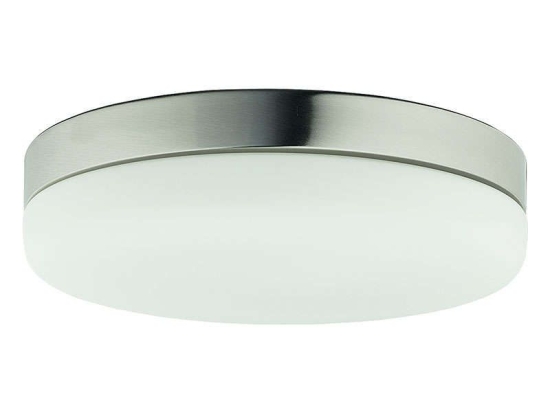 Φωτιστικό Οροφής - Πλαφονιέρα Kasai 9491 Satin Nickel Nowodvorski Μέταλλο,Γυαλί