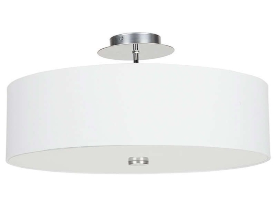 Φωτιστικό Οροφής VIviane III 6391 White Nowodvorski Μέταλλο,Γυαλί,Ύφασμα