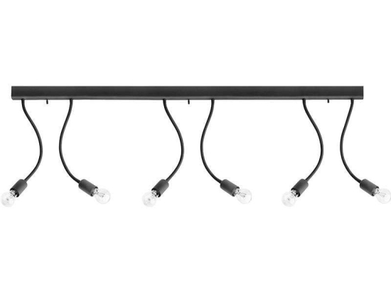 Φωτιστικό Οροφής - Ράγα Flex VI 9765 Black Nowodvorski Μέταλλο,Πλαστικό