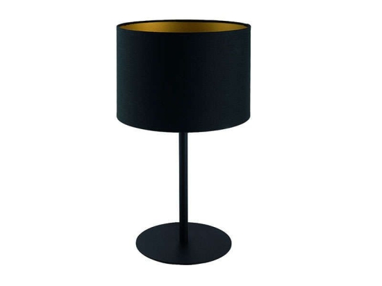 Φωτιστικό Επιτραπέζιο Alice B I 9091 Black-Gold Nowodvorski Μέταλλο,Ύφασμα