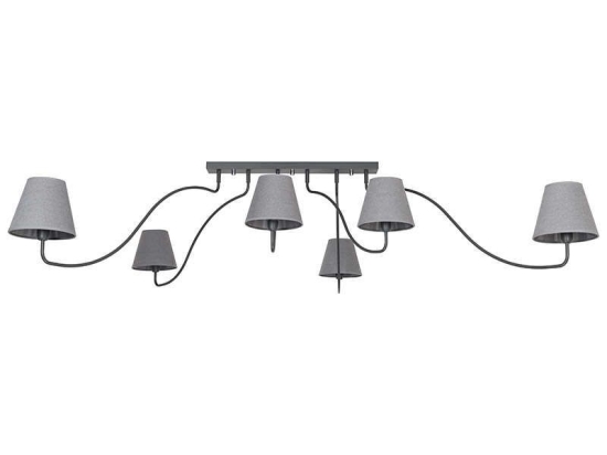 Φωτιστικό Οροφής SwIVel VI 6553 Graphite Nowodvorski Μέταλλο,Ύφασμα