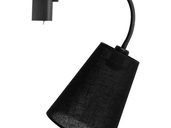 Φωτιστικό Τοίχου Flex Shade I 9758 Black Nowodvorski Μέταλλο,Ύφασμα