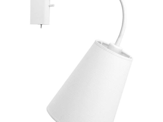 Φωτιστικό Τοίχου Flex Shade I 9764 White Nowodvorski Μέταλλο,Ύφασμα