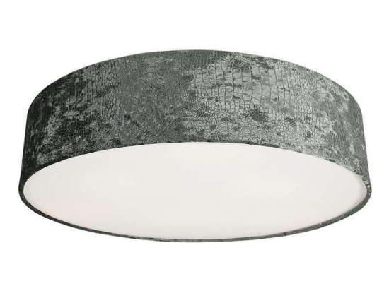 Φωτιστικό Οροφής - Πλαφονιέρα Croco IV 8956 Grey Nowodvorski Μέταλλο,Ύφασμα