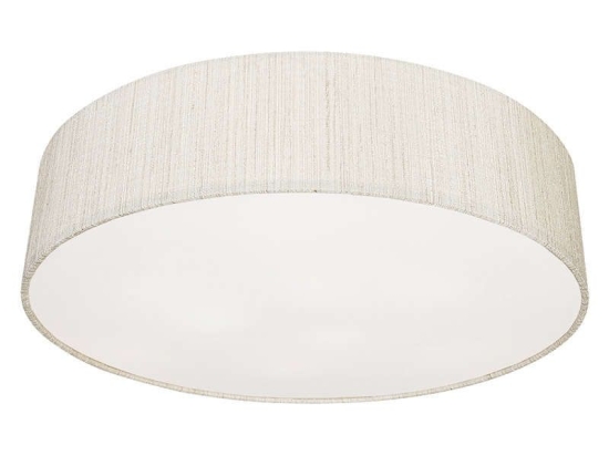 Φωτιστικό Οροφής - Πλαφονιέρα Turda III 8952 White-Silver Nowodvorski Μέταλλο,Ύφασμα