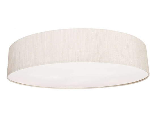 Φωτιστικό Οροφής - Πλαφονιέρα Turda VII 8958 White-Silver Nowodvorski Μέταλλο,Ύφασμα