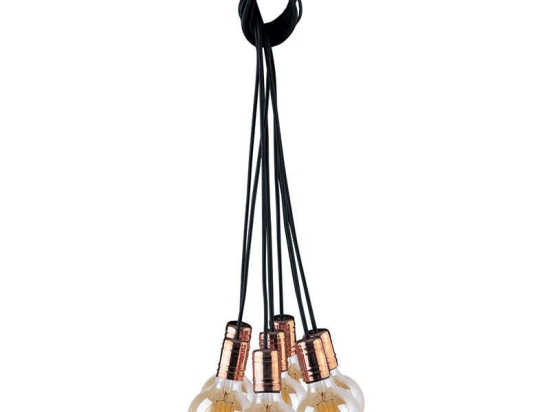 Φωτιστικό Οροφής Cable VII 9746 Black-Copper Nowodvorski Πλαστικό