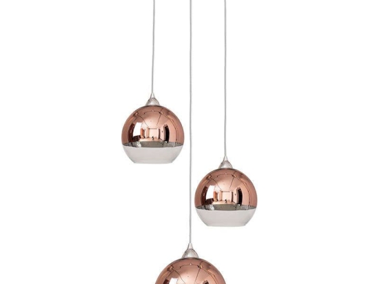 Φωτιστικό Οροφής Globe III 9307 Copper Nowodvorski Πλαστικό, Γυαλί