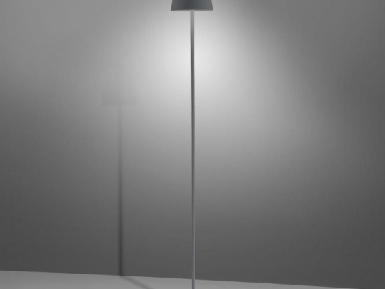 Φωτιστικό Δαπέδου Επαναφορτιζόμενο Led Poldina L Pro LD0390N3 Ip54 Dark Grey Zafferano