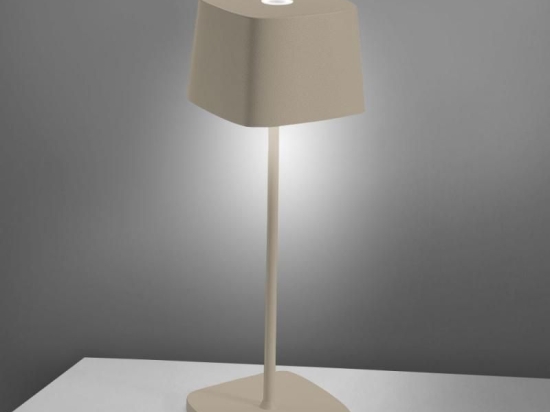 Επιτραπέζιο Φωτιστικό Επαναφορτιζόμενο Led Ofelia Pro Ld0870S3 Ip65 Sand Zafferano
