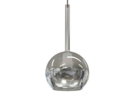Φωτιστικό Οροφής Minibol/F 3483 14x14x29/300cm 1xE14 Silver Sikrea Μέταλλο,Γυαλί