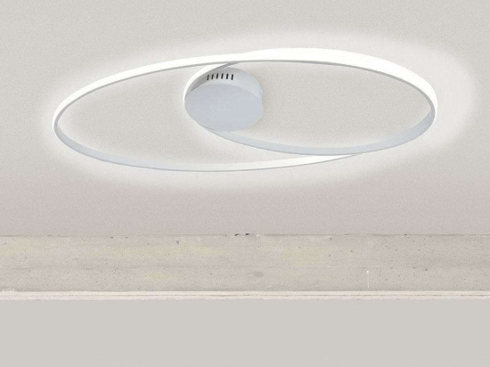Φωτιστικό Οροφής-Πλαφονιέρα Giove/PLB 2451 78x43x5cm 48W White Sikrea Αλουμίνιο,Ακρυλικό