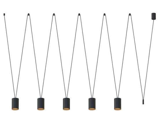 Φωτιστικό Οροφής More Tone 7817 5x10W GU10 Black-Gold Nowodvorski Μέταλλο