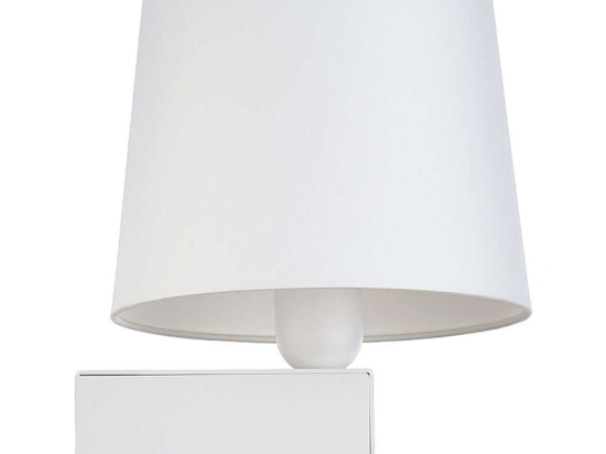 Φωτιστικό Τοίχου - Απλίκα Chillin 8201 1xE27 max 40W White Nowodvorski Μέταλλο,Ύφασμα