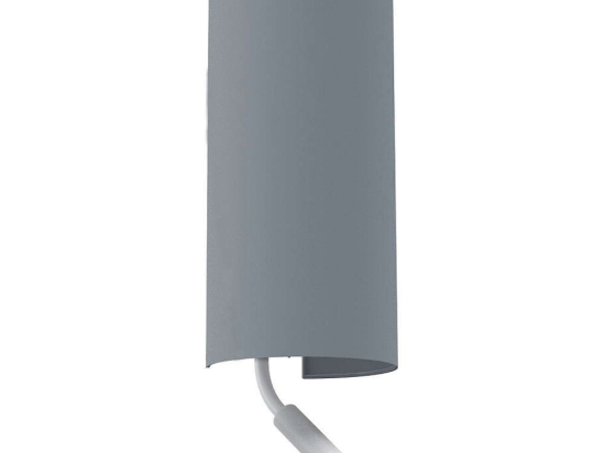 Φωτιστικό Τοίχου - Απλίκα Velero 7984 1xE27 max 40W & 1xG9 max 10W Grey Nowodvorski Μέταλλο,Ύφασμα
