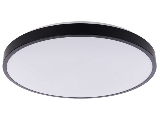 Φωτιστικό Οροφής - Πλαφονιέρα Agnes Round 8204 Led 22W 3000K Φ33,5cm Black Nowodvorski Μέταλλο,Πλαστικό