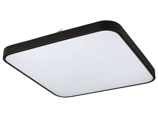 Φωτιστικό Οροφής - Πλαφονιέρα Agnes Square 8137 Led 32W 4000K 43,5X43,5cm Black Nowodvorski Μέταλλο,Πλαστικό