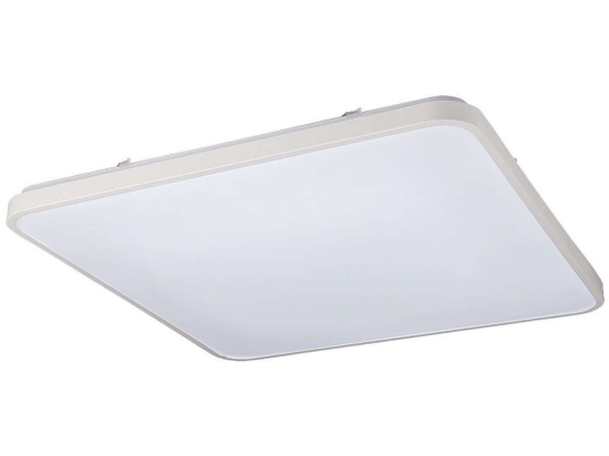 Φωτιστικό Οροφής - Πλαφονιέρα Agnes Square 8114 Led 64W 3000K 63,5X63,5cm White Nowodvorski Μέταλλο,Πλαστικό