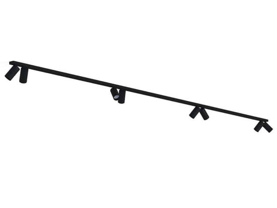 Φωτιστικό Οροφής - Σποτ Mono 7722 8xGU10 10W 2X200 Black Nowodvorski Μέταλλο,Πλαστικό