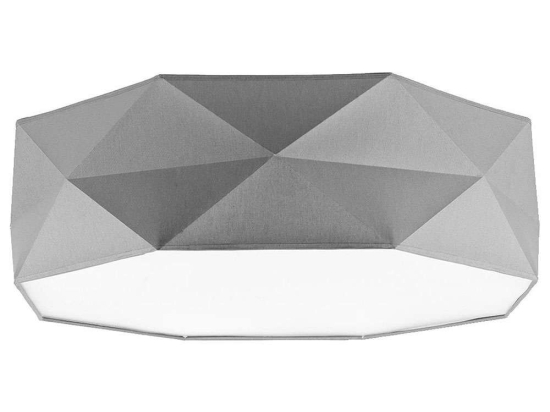 Φωτιστικό Οροφής - Πλαφονιέρα Kantoor 1566 4xΕ27 52x17cm Grey TK Lighting