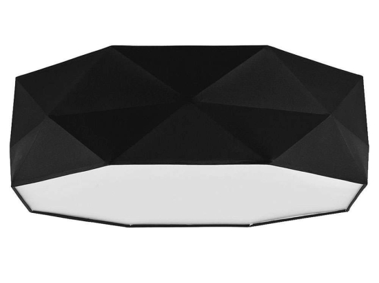 Φωτιστικό Οροφής - Πλαφονιέρα Kantoor 1567 4xΕ27 52x17cm Black TK Lighting