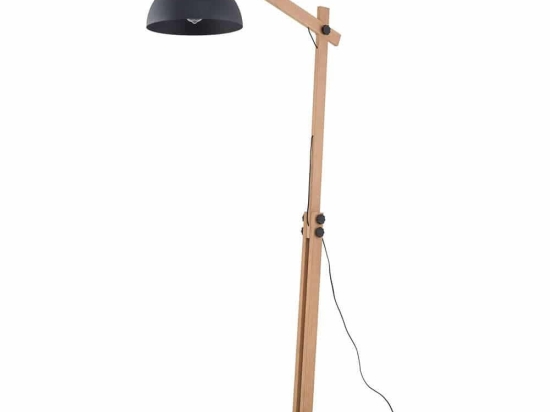 Φωτιστικό Δαπέδου Oslo 5582 80x35x180cm 1xE27 15W Natural-Black TK Lighting