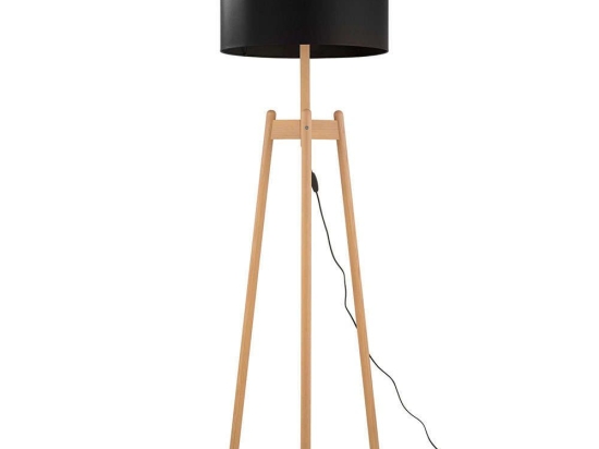 Φωτιστικό Δαπέδου Perez 5425 1xΕ27 15W Φ50cm 168cm Black TK Lighting