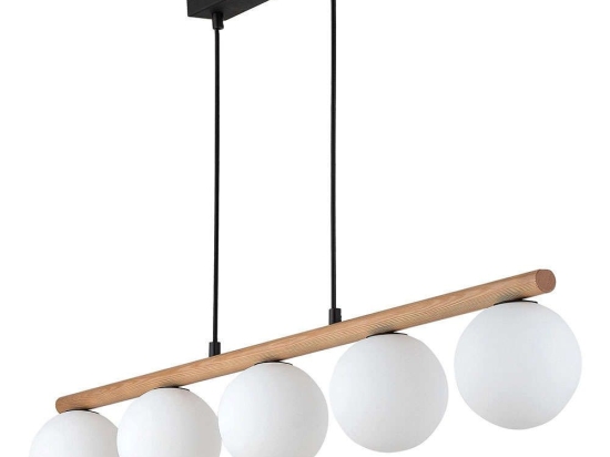 Φωτιστικό Οροφής - Ράγα Estera Wood 4623 5xG9 6W 80x84cm Natural TK Lighting