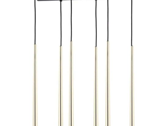 Φωτιστικό Οροφής Piano 6420 6xG9 6W 60x165cm Gold TK Lighting