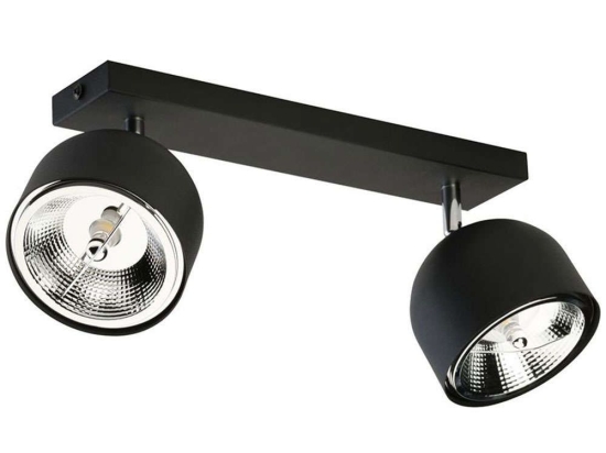Φωτιστικό Οροφής - Σποτ Altea 6518 2xGU10 AR111 12W 22x17cm Black TK Lighting