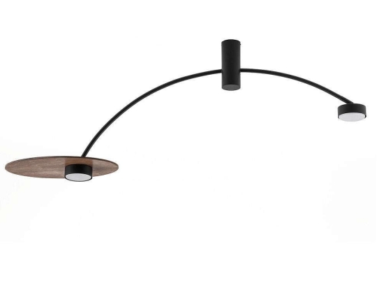 Φωτιστικό Οροφής Heft 10356 35x110cm 2xGX53 8W Brown-Black Nowodvorski