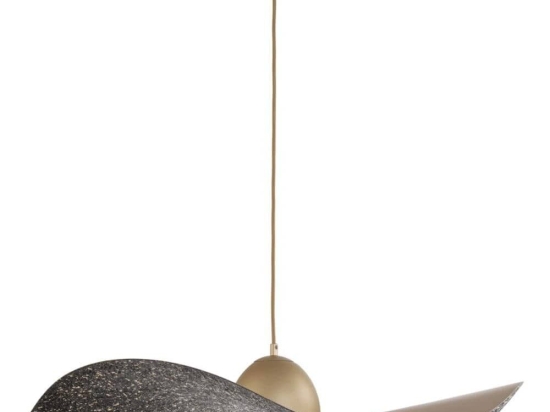 Φωτιστικό Οροφής Kapello L 32342 Φ76x12,5/80cm 1xE27 60W Black-Gold Sigma Lighting