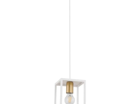Φωτιστικό Οροφής Vigo 1 32438 15x15x90cm 1xE27 60W White-Gold Sigma Lighting