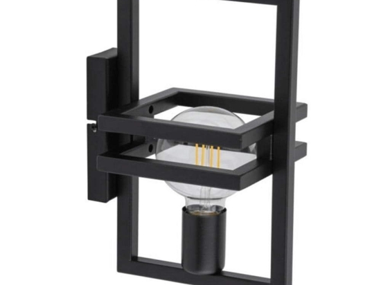 Φωτιστικό Τοίχου-Απλίκα Merci 32412 20x14,5x31cm 1xE27 60W Black Sigma Lighting