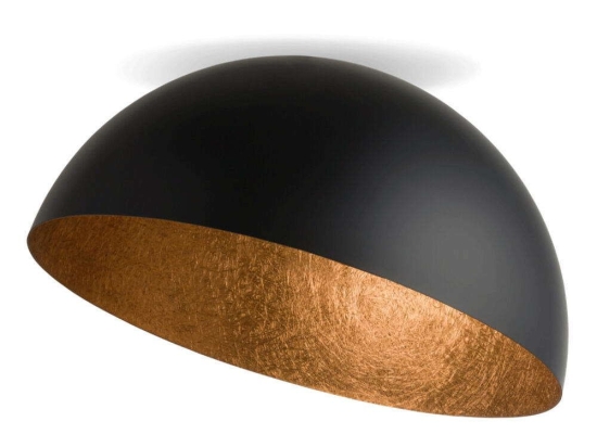 Φωτιστικό Οροφής - Πλαφονιέρα Sfera 35 32470 Φ35cm 1xE27 60W Black-Copper Sigma Lighting