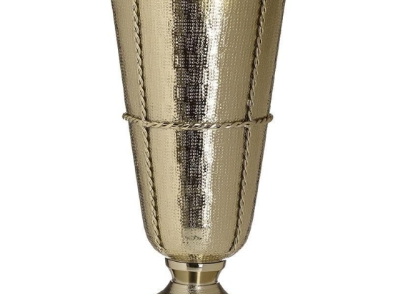 Βάζο Αλουμινίου 3-70-388-0376 Gold Δ23Χ40 Inart Αλουμίνιο