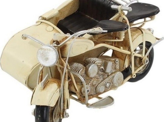 Διακοσμητικό Επιτραπέζιο 3-70-726-0130 Μηχανή Beige 19X14X9 Inart Μέταλλο