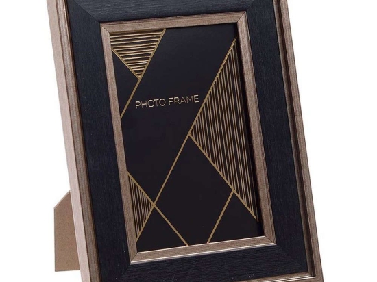 Κορνίζα 3-30-202-0060 Champagne-Black 13X18 Inart Πλαστικό