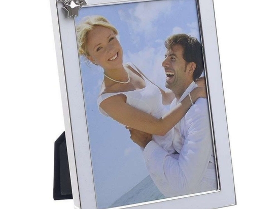 Κορνίζα 3-30-056-1777 White-Silver 13Χ18 Inart Μέταλλο