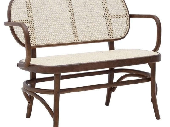 Παγκάκι 3-50-597-0065 110Χ50Χ88-46 Brown-Ecru Inart Διθέσιος